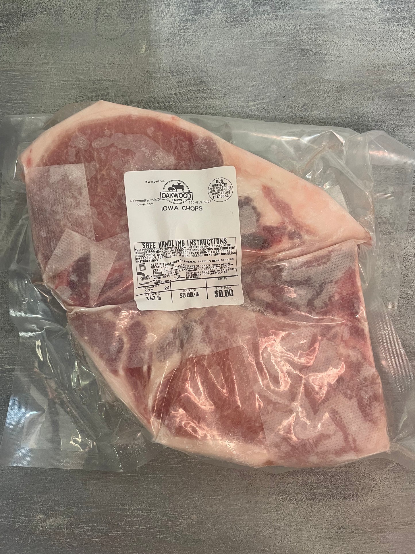 Iowa Cut Pork Chops