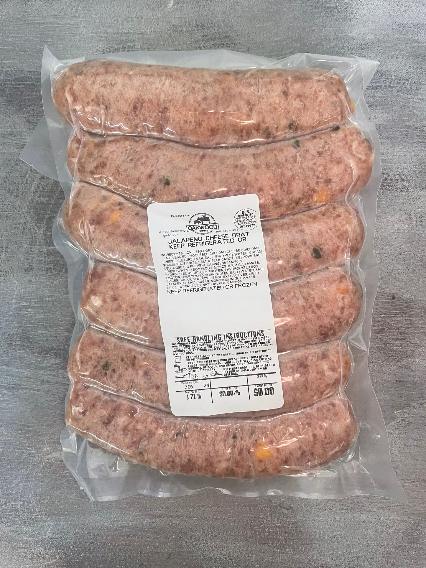 Jalapeno Cheese Brats